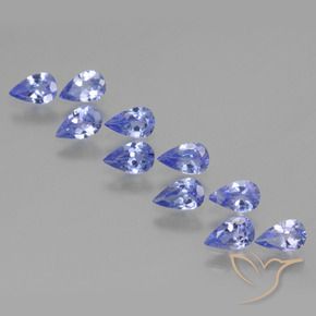Gemme di Tanzanite Intenso Viola Blu naturale da 2.01 ct, Forma a pera, VS