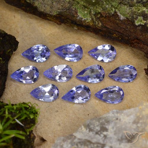 1.91ctw Naturale Viola Tanzanite, Forma a pera, VS