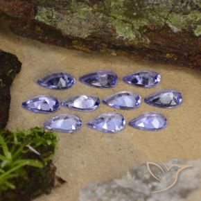 Gemme di Tanzanite Viola naturale da 1.91 ct, Forma a pera, VS