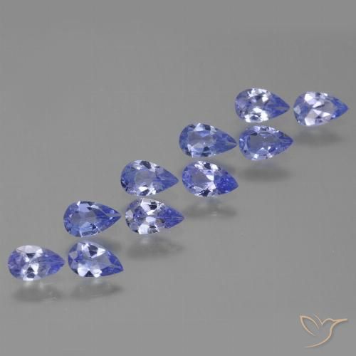 1.93ctw Naturale Intenso Viola Blu Tanzanite, Forma a pera, VS