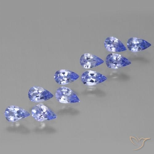 2.08ctw Naturale Blu scuro Tanzanite, Forma a pera, VS