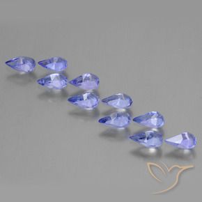 Gemme di Tanzanite Blu medio naturale da 2.03 ct, Forma a pera, VS