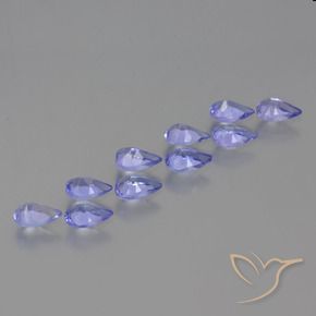 Gemme di Tanzanite Intenso Viola Blu naturale da 2.24 ct, Forma a pera, VS
