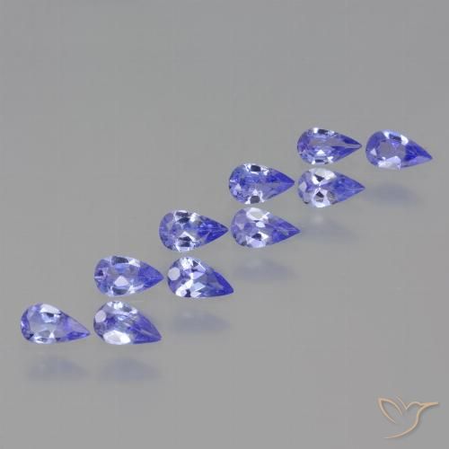1.81ctw Naturale Intenso Viola Blu Tanzanite, Forma a pera, VS