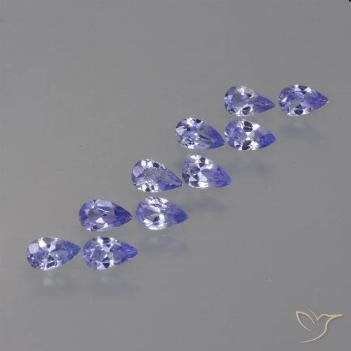 2.08ctw Naturale Viola Tanzanite, Forma a pera, VS