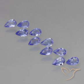 Gemme di Tanzanite Viola brillante naturale da 1.82 ct, Forma a pera, VS