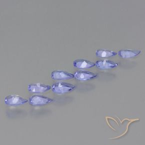 Gemme di Tanzanite Viola brillante naturale da 1.82 ct, Forma a pera, VS