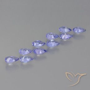 Gemme di Tanzanite Viola brillante naturale da 1.92 ct, Forma a pera, VS
