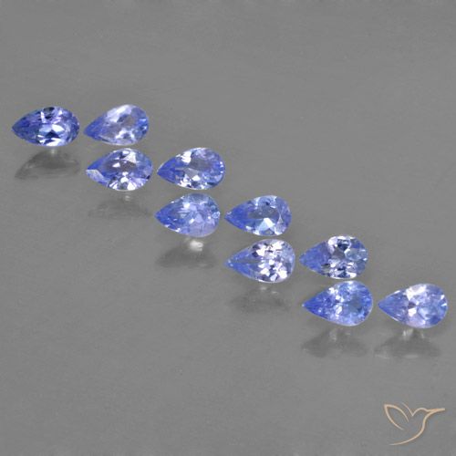 1.87ctw Naturale Intenso Viola Blu Tanzanite, Forma a pera, VS