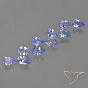 Gemme di Tanzanite Viola Blu naturale da 2.01 ct, Forma a pera, VS