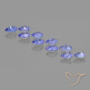 Gemme di Tanzanite Intenso Viola Blu naturale da 1.90 ct, Forma a pera, VS