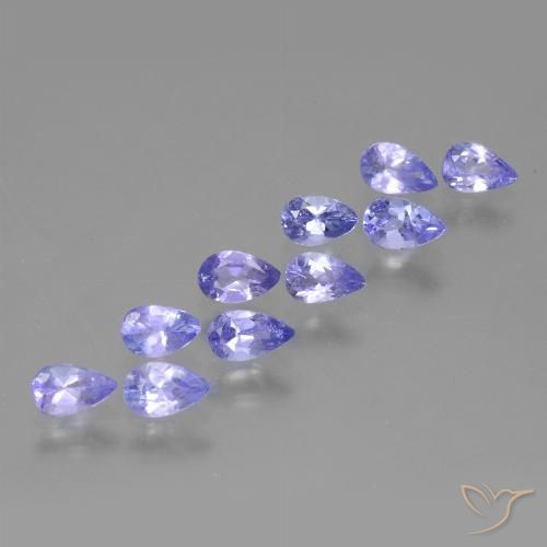 2.22ctw Naturale Viola Tanzanite, Forma a pera, VS