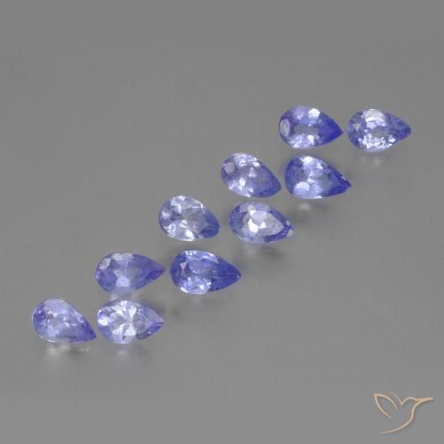 2.17ctw Naturale Viola Tanzanite, Forma a pera, VS