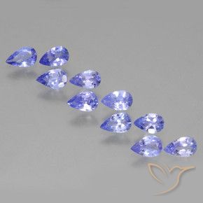 Gemme di Tanzanite Viola naturale da 2.15 ct, Forma a pera, VS
