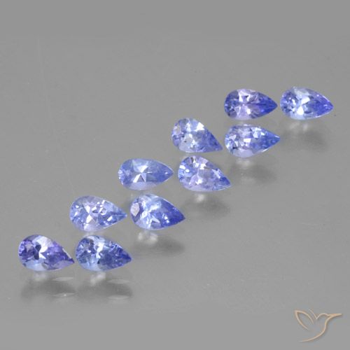 2.71ctw Naturale Blu scuro Tanzanite, Forma a pera, VS