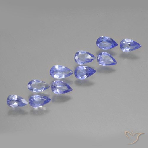 1.51ctw Naturale Intenso Viola Blu Tanzanite, Forma a pera, VS