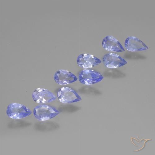 2.19ctw Naturale Viola Blu Tanzanite, Forma a pera, VS