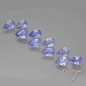 Gemme di Tanzanite Viola Blu naturale da 1.82 ct, Forma a pera, VS