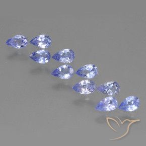 Gemme di Tanzanite Viola Blu naturale da 2.18 ct, Forma a pera, VS