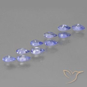 Gemme di Tanzanite Viola Blu naturale da 2.18 ct, Forma a pera, VS