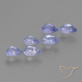 Gemme di Tanzanite Blu medio naturale da 1.55 ct, Forma a pera, VS