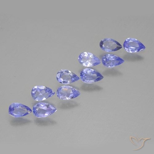 1.81ctw Naturale Viola bluastro Tanzanite, Forma a pera, VS