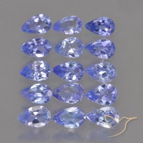 Gemme di Tanzanite Intenso Viola Blu naturale da 2.41 ct, Forma a pera, VS