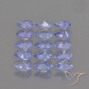 Gemme di Tanzanite Intenso Viola Blu naturale da 2.41 ct, Forma a pera, VS