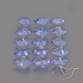 Gemme di Tanzanite Blu scuro naturale da 2.60 ct, Forma a pera, VS