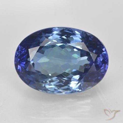 11.65ct Naturale vero blu Tanzanite, Ovale, VVS