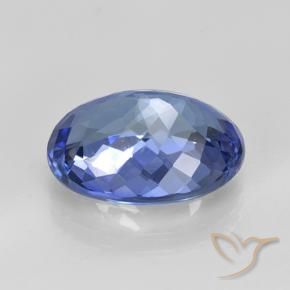 Tanzanite Blu navy medio naturale da 6.82 ct, Ovale, VVS