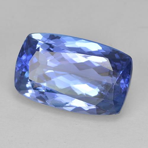 Tanzanite Blu naturale da 5.02 ct, Taglio a cuscino, VVS