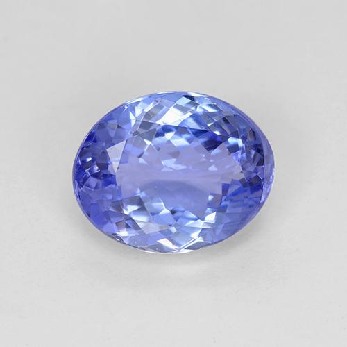 Tanzanite Intenso Viola Blu naturale da 2.66 ct, Taglio ovale, VVS