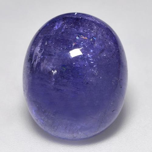 Tanzanite Viola Blu naturale da 17.96 ct, Taglio ovale, Traslucido