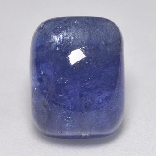 Tanzanite naturale blu da 18,34 ct, taglio a cuscino, traslucido
