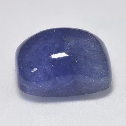 Tanzanite naturale blu da 18,34 ct, taglio a cuscino, traslucido