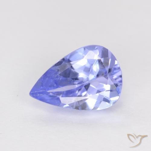 0.47ct Naturale Viola Blu Tanzanite, Forma a pera, VS