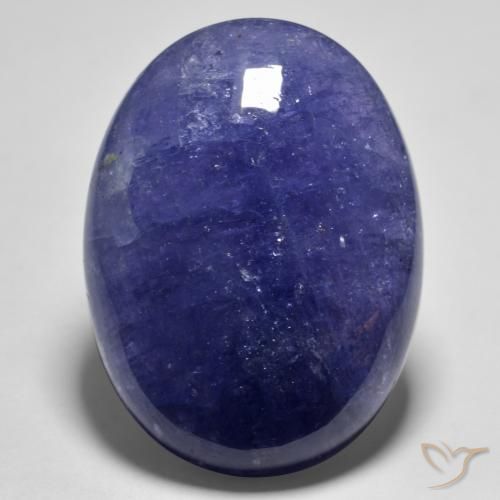 55.91ct Naturale Blu scuro Tanzanite, Ovale, Traslucido