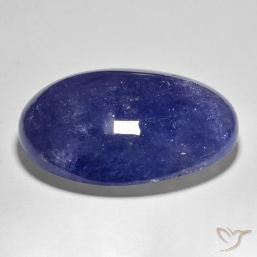 Tanzanite Blu scuro naturale da 55.91 ct, Ovale, Traslucido