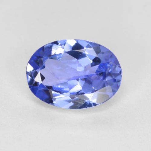Tanzanite Blu elettrico naturale da 0.62 ct, Taglio ovale, VS