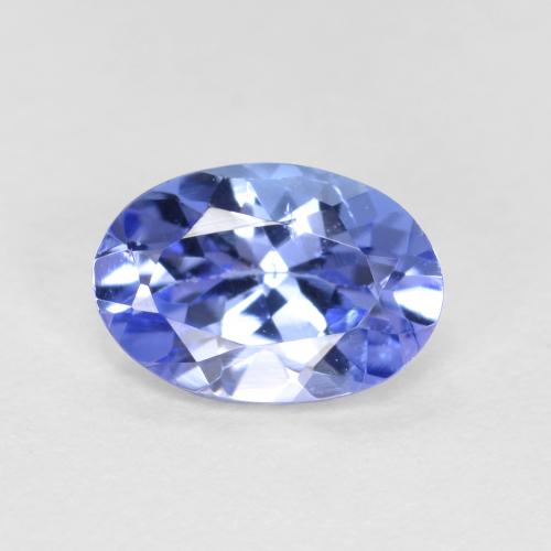 Tanzanite naturale blu da 0,62 ct, taglio ovale, VS