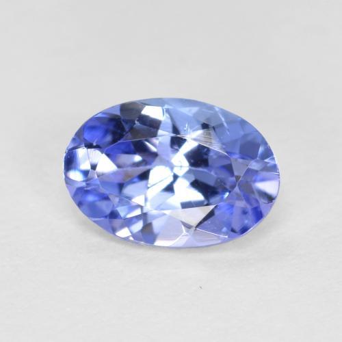 Tanzanite naturale blu da 0,62 ct, taglio ovale, VS