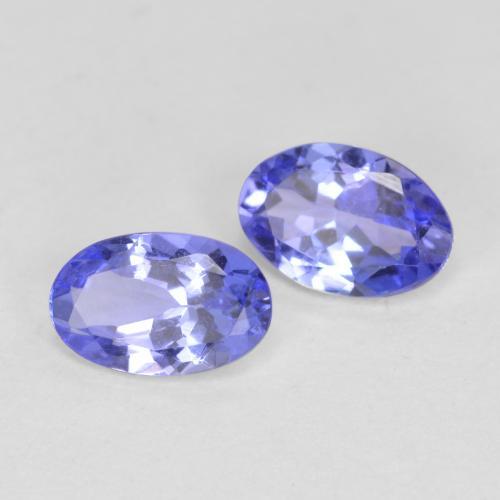 Gemme di Tanzanite Intenso Viola Blu naturale da 1.02 ct, Taglio ovale, VVS-VS