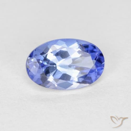 Tanzanite naturale blu da 0,51 ct, taglio ovale, VS