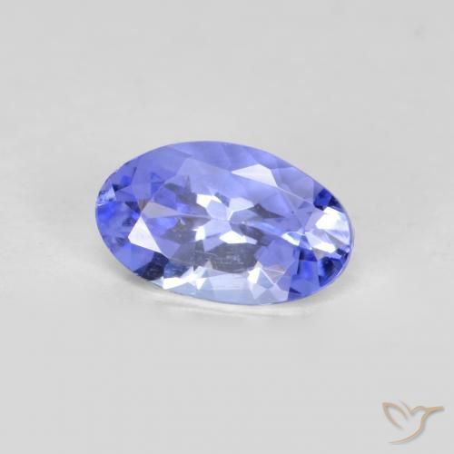 Tanzanite Blu medio naturale da 0.39 ct, Ovale, VS