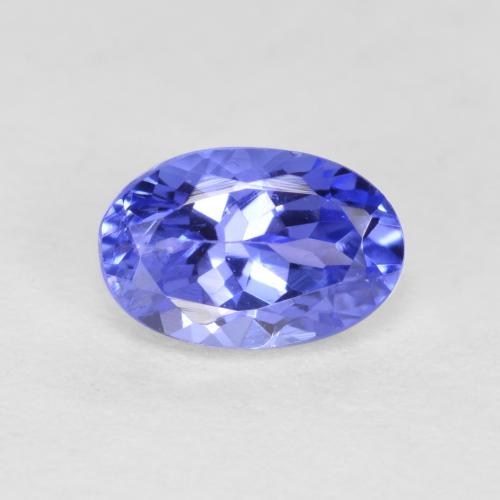 Tanzanite Blue violetto scuro naturale da 0.66 ct, Taglio ovale, VS