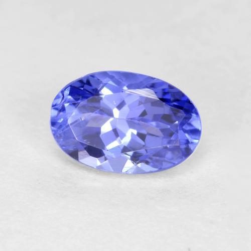 Tanzanite Blue violetto scuro naturale da 0.66 ct, Taglio ovale, VS