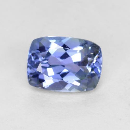 Tanzanite naturale blu da 0,63 ct, taglio a cuscino, VVS-VS