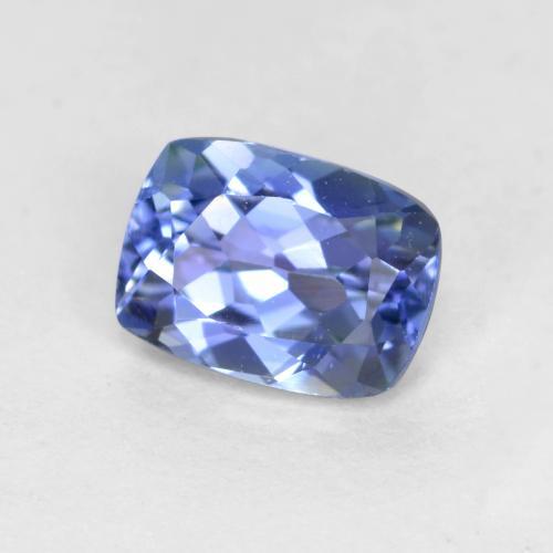 Tanzanite naturale blu da 0,63 ct, taglio a cuscino, VVS-VS