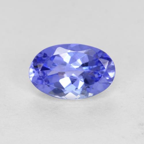 Tanzanite Blue violetto scuro naturale da 0.54 ct, Taglio ovale, VVS-VS